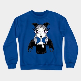 Batty Goth Girl Crewneck Sweatshirt